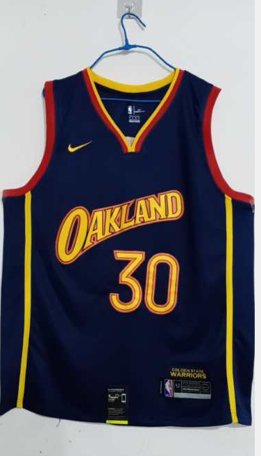 Men Golden State Warriors #30 Curry Blue City Edition Nike Game NBA Jerseys1